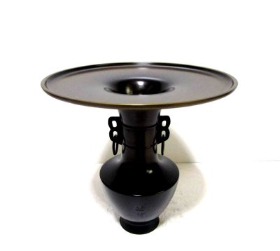 画像7: 特-７８４　銅器　専好立華瓶角 耳付　（再生品）（一点限り）