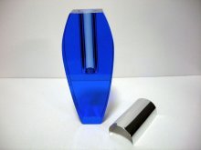 他の写真2: ガラス花器　クリスタルハーモニー　ブルー　G-４２