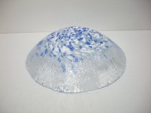 他の写真3: ガラス花器　しぶき水盤　コバルトブルー　G-５６