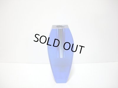 画像1: ガラス花器　クリスタルハーモニー　ブルー　G-４２