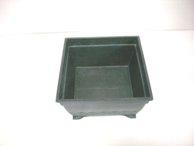 画像2: 銅器　角砂鉢７.５号青銅色　　