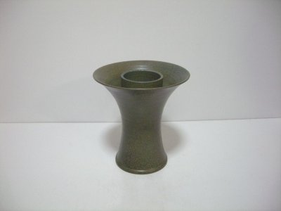 画像1: 手作り　６号ラッパ型立花瓶　T-２２－７０