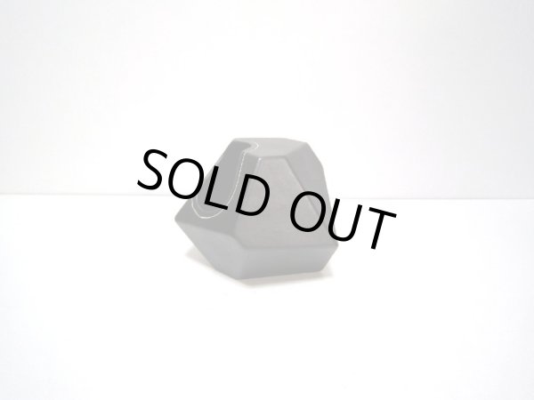 画像3: 特-１１７　変形サイコロ花器黒 (3)