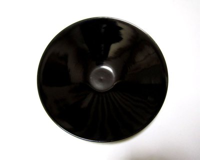 画像2: 手造り　黒１２号大皿　T-２４－３０