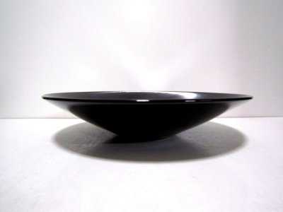 画像1: 手造り　黒１２号大皿　T-２４－３０