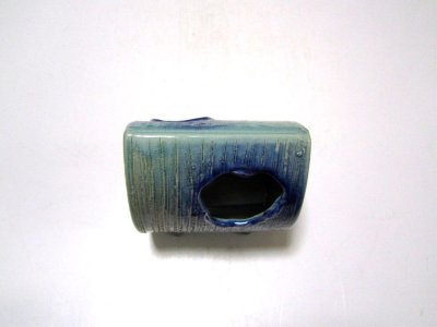 画像2: 手作り　変型角型青磁色　T-２４-４０
