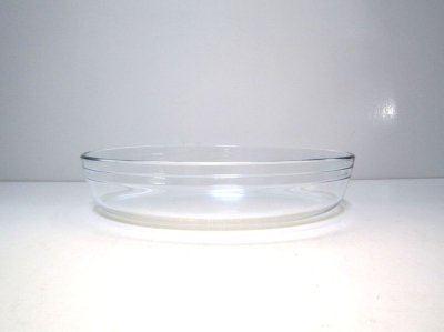 画像1: ガラス花器　クリア小判水盤　ＣG-２２