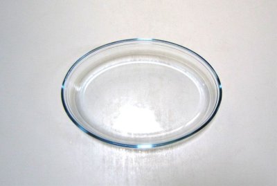 画像2: ガラス花器　クリア小判水盤　ＣG-２２