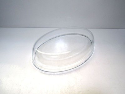 画像3: ガラス花器　クリア小判水盤　ＣG-２２