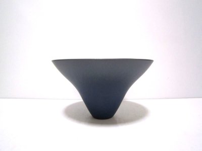 画像1: 濃紺丸碗型花器　T-２５－５ 