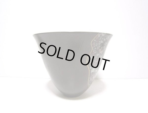 画像3: ダークブラウン８号広口花器　T-２５－８ (3)