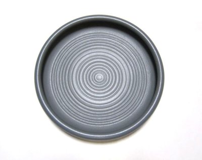 画像2: 灰色１１号鉄鉢型丸水盤　T-２５－２４