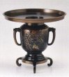 画像1: 銅器薄端　尺０・尺１ やまびこ山水　鍋長色　 (1)