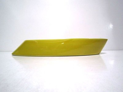 画像1: 特-２２４　黄釉舟形水盤　