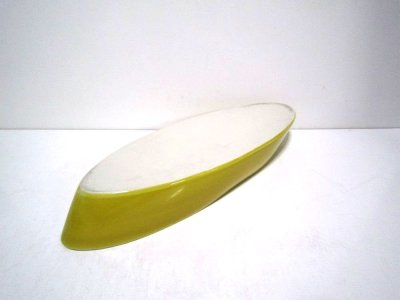 画像3: 特-２２４　黄釉舟形水盤　