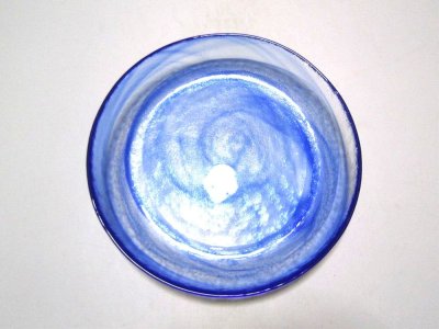 画像2: ガラス花器　月夜野水盤　青　G-１００