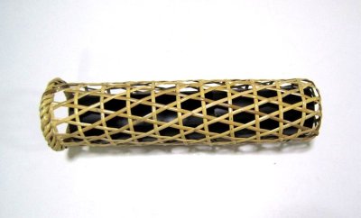 画像3: 竹籠　籐組蛇籠（白）