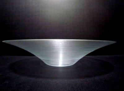 画像1: ガラス花器　７-６０４　風紋水盤