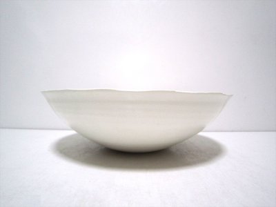 画像1: 手作り　白磁鉢９号　T-２６-３２
