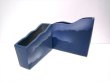 画像5: 特-３３０　手造りブルー角型変型花器（小） (5)