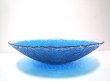 画像3: ガラス花器　Ｇ-１２６　縁透かし水盤　ライトブルー (3)