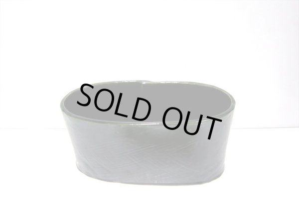 画像6: 特-４１５　手造りグリーン角型合わせ花器 (6)