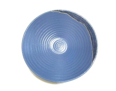 画像3: 群青色１２号丸皿鉢　T-２９－６３