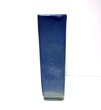 画像10: 特-５５１　手作り青ガラス釉１２号変型角型花器 (10)