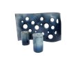 画像2: 手造り 青ガラス釉穴明き陶板花器　T-３０-６ (2)