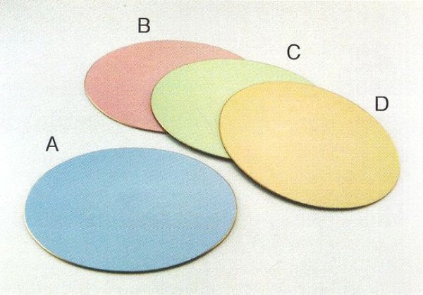 画像1: カラー敷板　パレット楕円大パステル (1)