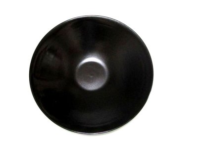 画像2: 艶消し黒１２.５号丸大皿　T-３０－４１