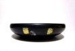 画像2: 黒１１.５号丸碗型オモト鉢 金/銀貼り　T-３１－１９ (2)