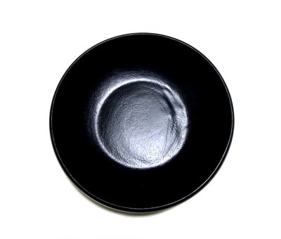 画像2: 黒１１.５号丸碗型オモト鉢 金/銀貼り　T-３１－１９