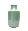 画像5: 特-５９１　青磁色正角角切花瓶 (5)