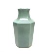 画像6: 特-５９１　青磁色正角角切花瓶 (6)