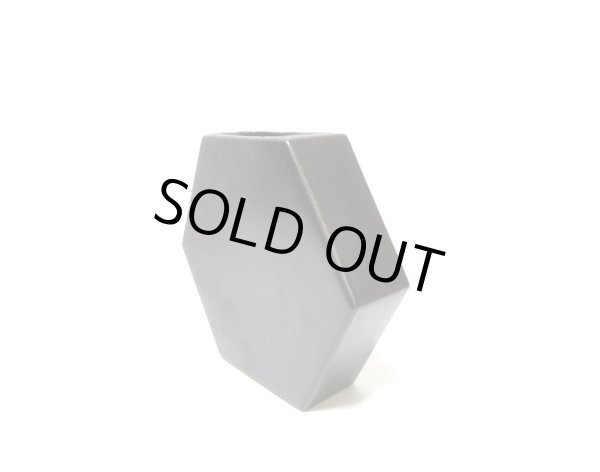 画像8: 特-４４２　六角型花器ダークブラウン (8)