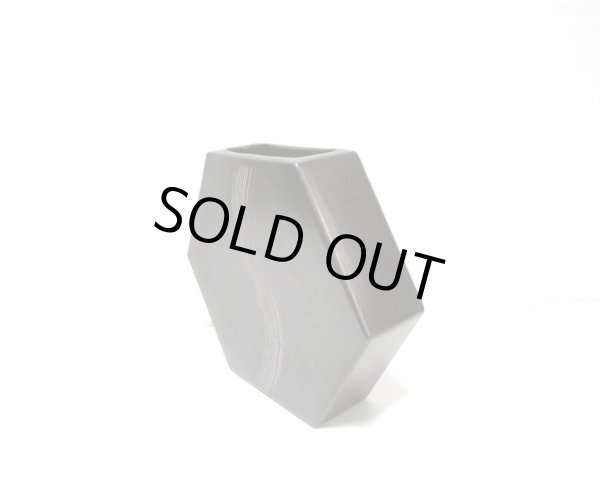 画像5: 特-４４２　六角型花器ダークブラウン (5)