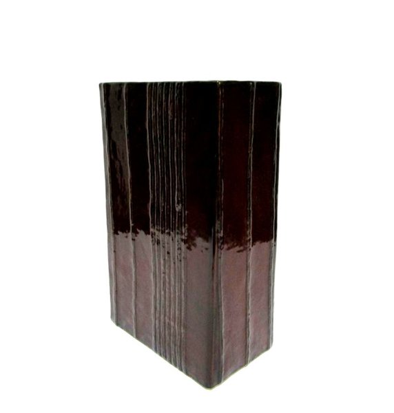 画像1: 赤茶色１１号長角型花器 テッシーレ　T-０６－２４ (1)