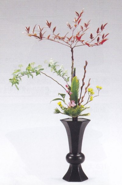 画像1: 六角たてはな花器　開-２０９・２１０