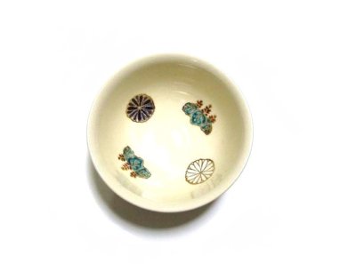 画像2: 手造　絵付６号丸盌型花器兼菓子器　T-０７－０３