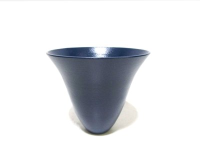 画像1: 紺青７号丸生花・立華花器 金線入　T-０７－４３