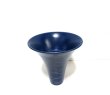 画像2: 藍色６.５号丸反型ラセン生花・立花花器　T-０７－４２ (2)
