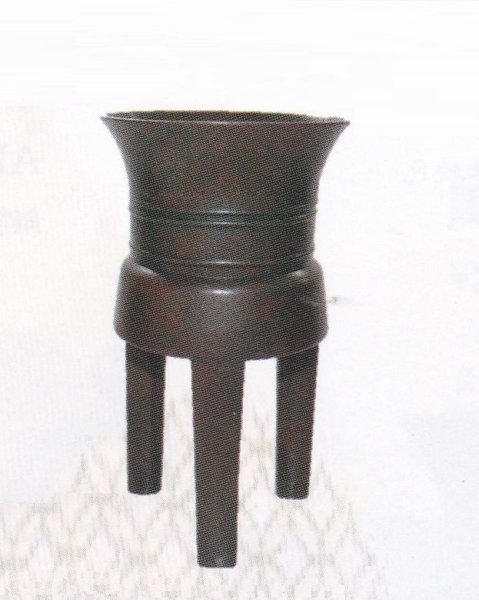 画像1: 銅器　鼎　上焼色　 (1)