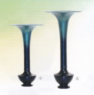 金属製花器　立華瓶　＋　雪月花 池坊 池坊好 花器 銅器 立花 生け花 銅製花器 花瓶