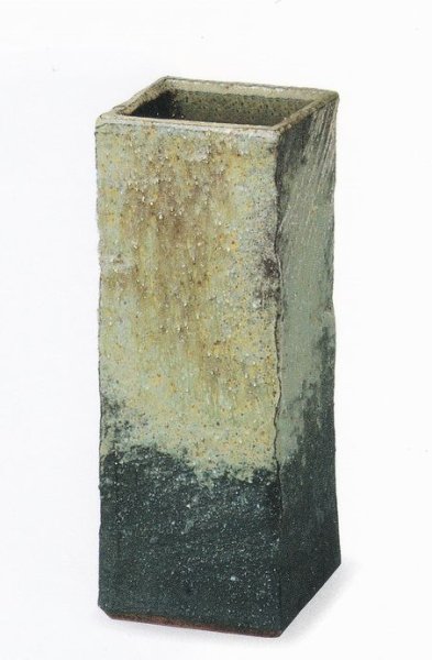 画像1: 古陶窯変角花入　９号　B015-04 (1)