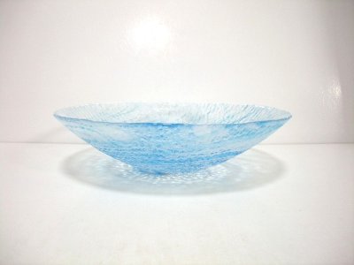 画像1: ガラス花器　清流水盤　G-４９
