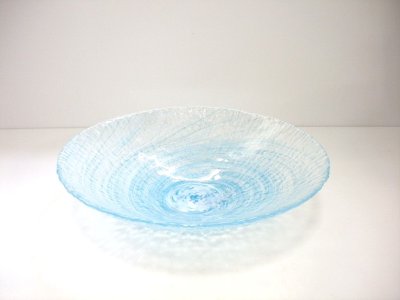 画像1: ガラス花器　清流水盤　G-２９