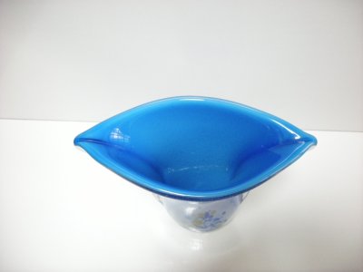 画像2: ガラス花器　G-1１　ブルー