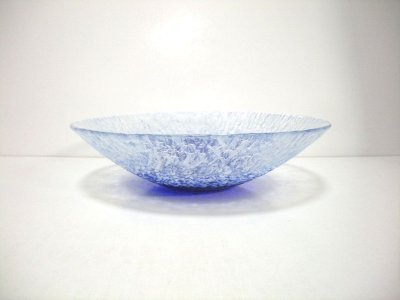 画像1: ガラス花器　いずみ水盤　G-４８
