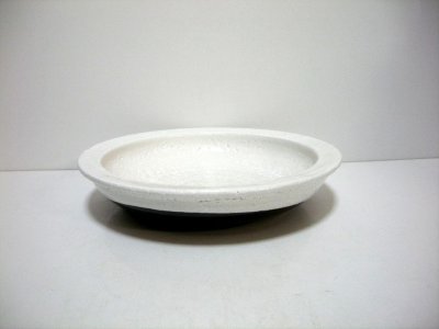 画像1: 手造り　白釉１０号石皿　T-２２－１１０